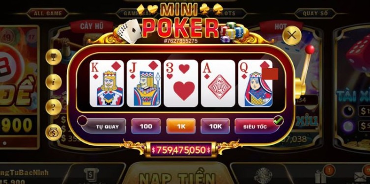 Các bước chơi game Mini Poker Sunwin